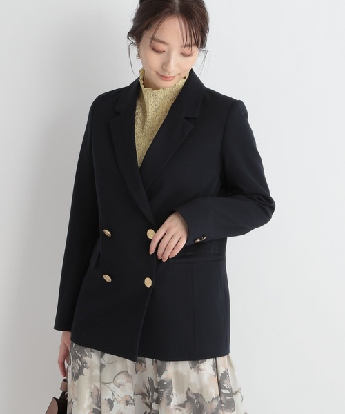 Andemiu（アンデミュウ）の「キンボタンジャケット265956（テーラードジャケット・レディース・ベージュ/ネイビー・FREE）」の18枚目の写真