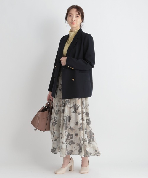 Andemiu（アンデミュウ）の「キンボタンジャケット265956（テーラードジャケット・レディース・ベージュ/ネイビー・FREE）」の15枚目の写真