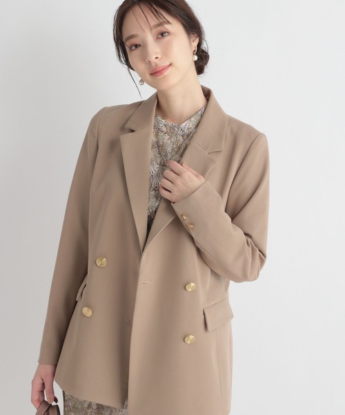 Andemiu（アンデミュウ）の「キンボタンジャケット265956（テーラードジャケット・レディース・ベージュ/ネイビー・FREE）」の19枚目の写真