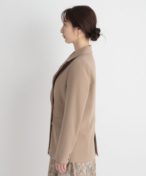Andemiu（アンデミュウ）の「キンボタンジャケット265956（テーラードジャケット・レディース・ベージュ/ネイビー・FREE）」の7枚目の写真