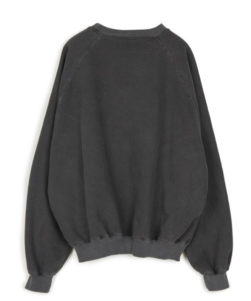 SUNDAYOFFCLUB（サンデイオフクラブ）の「【SUNDAY OFF CLUB/サンデーオフクラブ】3D Spiritual Girl Artwork Heavy Weight Fleece Raglan Sweatshirt アートワーク ラグラン スリーブ スウェット シャツ（スウェット・メンズ・ブラック/オートミール・M/L）」の8枚目の写真