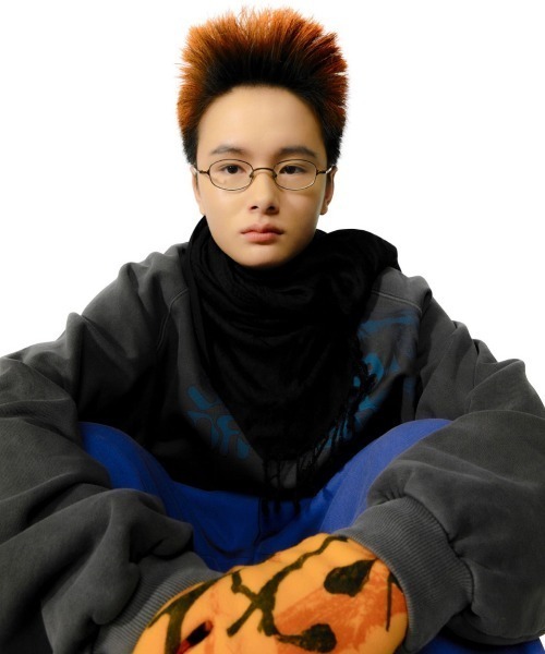 SUNDAYOFFCLUB（サンデイオフクラブ）の「【SUNDAY OFF CLUB/サンデーオフクラブ】3D Spiritual Girl Artwork Heavy Weight Fleece Raglan Sweatshirt アートワーク ラグラン スリーブ スウェット シャツ（スウェット・メンズ・ブラック/オートミール・M/L）」の3枚目の写真