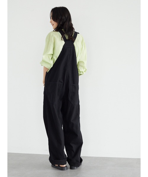 CRAFT STANDARD BOUTIQUE(クラフトスタンダードブティック)の「【サステナブルデニム】オーバーオール *◆(サロペット/オーバーオール・メンズ・ブルー系その他/ブラック/ダークインディゴブルー・M/L)」の8枚目の写真