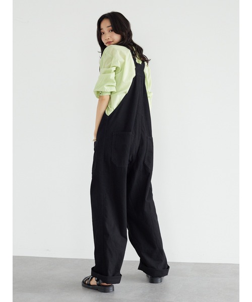 CRAFT STANDARD BOUTIQUE(クラフトスタンダードブティック)の「【サステナブルデニム】オーバーオール *◆(サロペット/オーバーオール・メンズ・ブルー系その他/ブラック/ダークインディゴブルー・M/L)」の7枚目の写真