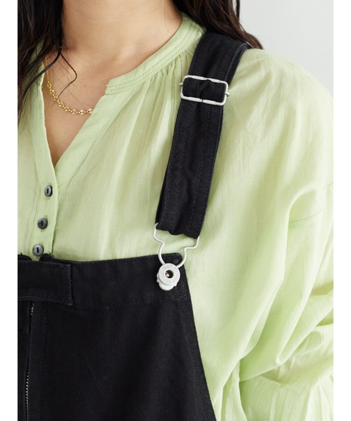 CRAFT STANDARD BOUTIQUE(クラフトスタンダードブティック)の「【サステナブルデニム】オーバーオール *◆(サロペット/オーバーオール・メンズ・ブルー系その他/ブラック/ダークインディゴブルー・M/L)」の9枚目の写真