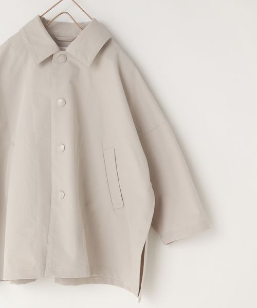 LOWRYS FARM（ローリーズファーム）の「ポンチョハーフコート  262549（その他アウター・キッズ・アイボリー/カーキ/チャコールグレー・110cm/120cm/130cm/140cm/150cm）」の7枚目の写真