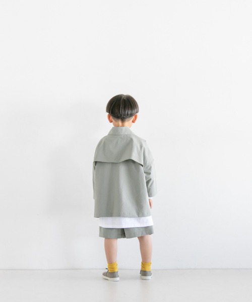 LOWRYS FARM（ローリーズファーム）の「ポンチョハーフコート  262549（その他アウター・キッズ・アイボリー/カーキ/チャコールグレー・110cm/120cm/130cm/140cm/150cm）」の14枚目の写真