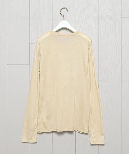 美品　BASERANGE ベースレンジ　リブカットソー　ブラウン　サイズm 中古・古着通販】BASERANGE (ベースレンジ) ロングスリーブ