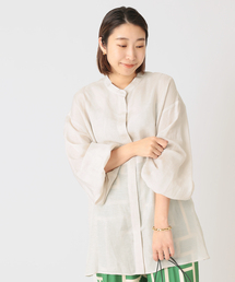 シアー/ストライプ シャツ◆