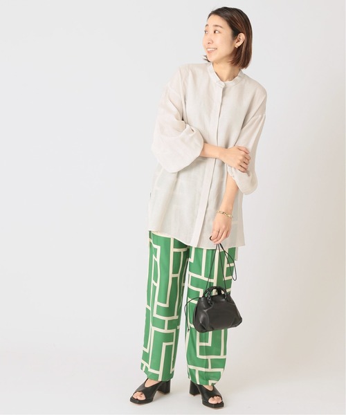 journal standard L'essage(ジャーナルスタンダードレサージュ)の「シアー/ストライプ シャツ◆(シャツ/ブラウス・レディース・ネイビー/ナチュラル/ブルー・FREE)」の10枚目の写真