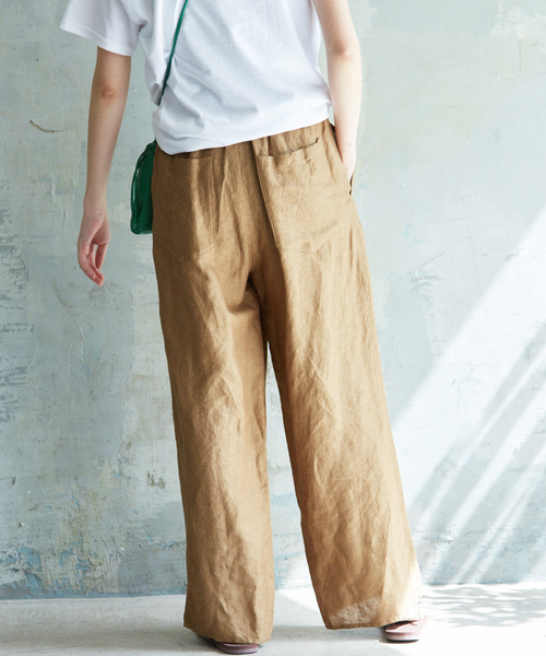 セール】リネンイージーパンツ（その他パンツ）｜SLOBE IENA
