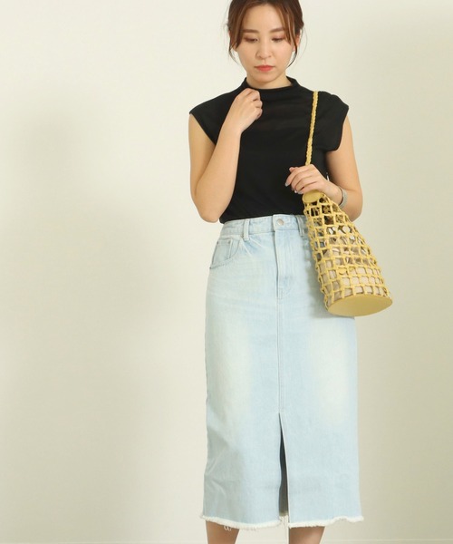 AULI（アウリィ）の「巾着付メッシュワンショルダー（ショルダーバッグ・レディース・ブラック/イエロー/アイボリー・FREE）」の10枚目の写真