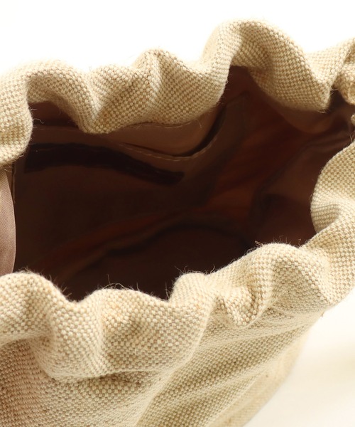 AULI（アウリィ）の「巾着付メッシュワンショルダー（ショルダーバッグ・レディース・ブラック/イエロー/アイボリー・FREE）」の18枚目の写真