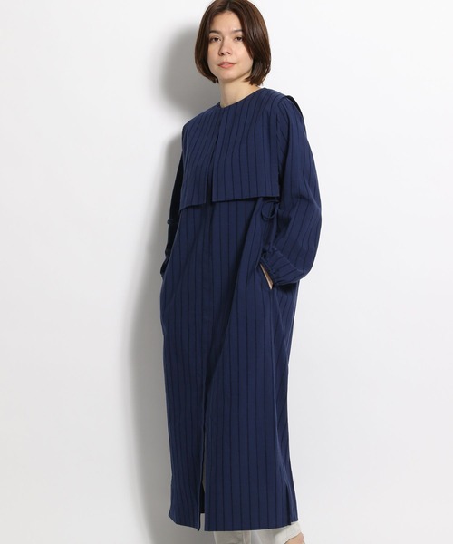 niko and...（ニコアンド）の「付け襟レイヤードワンピース（ワンピース・レディース・ネイビー/ピンク/アイボリー・FREE）」の2枚目の写真