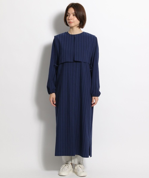 niko and...（ニコアンド）の「付け襟レイヤードワンピース（ワンピース・レディース・ネイビー/ピンク/アイボリー・FREE）」の16枚目の写真