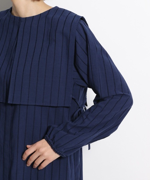 niko and...（ニコアンド）の「付け襟レイヤードワンピース（ワンピース・レディース・ネイビー/ピンク/アイボリー・FREE）」の12枚目の写真