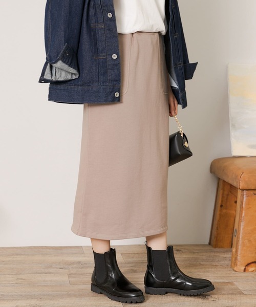 URBAN RESEARCH Sonny Label（アーバンリサーチサニーレーベル）の「スウェットナロースカート（スカート・レディース・チャコールグレー/ブラック/モカ・FREE）」の3枚目の写真