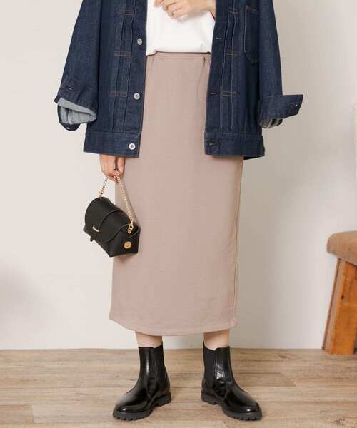 URBAN RESEARCH Sonny Label（アーバンリサーチサニーレーベル）の「スウェットナロースカート（スカート・レディース・チャコールグレー/ブラック/モカ・FREE）」の4枚目の写真