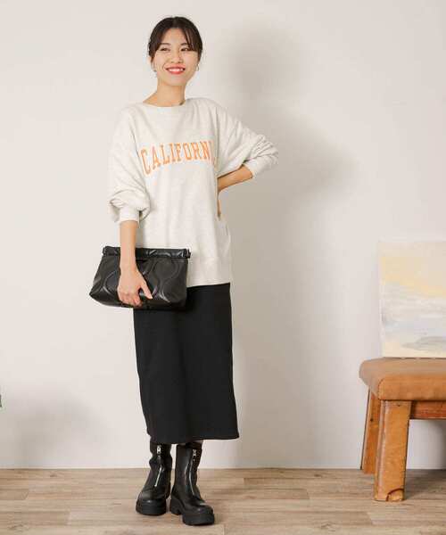 URBAN RESEARCH Sonny Label（アーバンリサーチサニーレーベル）の「スウェットナロースカート（スカート・レディース・チャコールグレー/ブラック/モカ・FREE）」の21枚目の写真