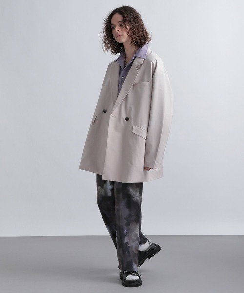 HARE（ハレ）の「【SETUP対応】TWジャコット(HARE)（テーラードジャケット・メンズ・ブラック/グレー/グリーン・SMALL/MEDIUM）」の9枚目の写真