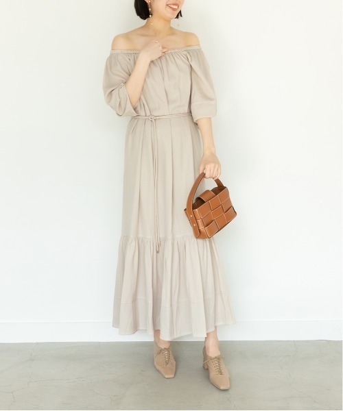 RANDA(ランダ)の「2WAYデニムライクワンピース(ワンピース・レディース・ブラック/ベージュ/インディゴブルー・1/0)」の7枚目の写真