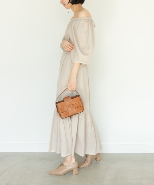 RANDA(ランダ)の「2WAYデニムライクワンピース(ワンピース・レディース・ブラック/ベージュ/インディゴブルー・1/0)」の9枚目の写真