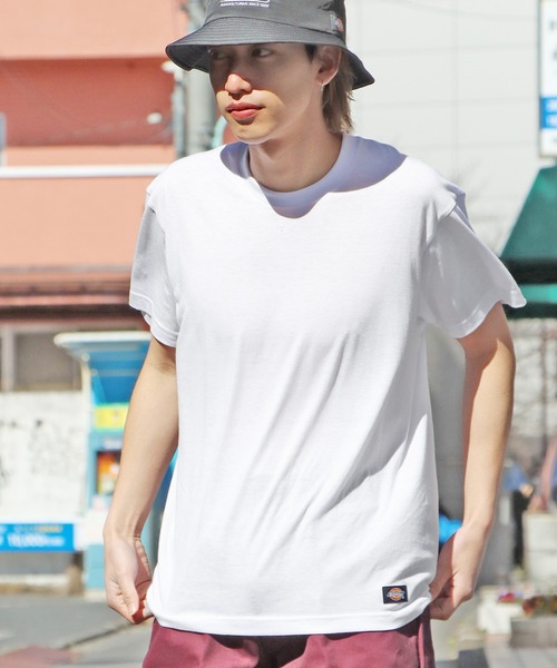 Dickies(ディッキーズ)の「Dickies/ディッキーズ innner T-shirt インナー 半袖Tシャツ(Tシャツ/カットソー・メンズ・ホワイト/ブラック・L/LL/M)」の20枚目の写真