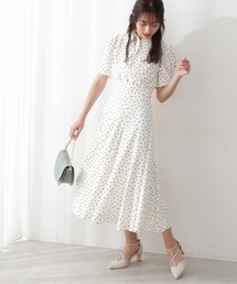 PROPORTION BODY DRESSING | 【美人百花5月号掲載 宇垣美里さん着用商品】ドットフレアマチハイウエストスカート / 1212120401(スカート)