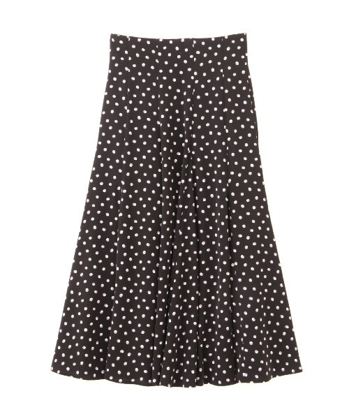 PROPORTION BODY DRESSING(プロポーションボディドレッシング)の「【美人百花5月号掲載 宇垣美里さん着用商品】ドットフレアマチハイウエストスカート / 1212120401(スカート・レディース・ブラック/ホワイト系その他・SMALL/MEDIUM)」の3枚目の写真