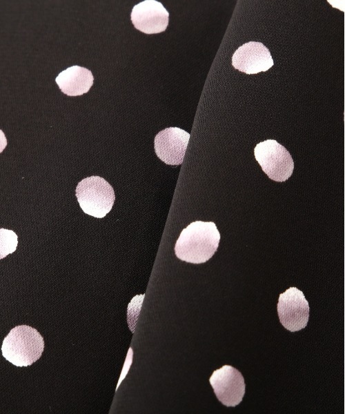 PROPORTION BODY DRESSING(プロポーションボディドレッシング)の「【美人百花5月号掲載 宇垣美里さん着用商品】ドットフレアマチハイウエストスカート / 1212120401(スカート・レディース・ブラック/ホワイト系その他・SMALL/MEDIUM)」の4枚目の写真