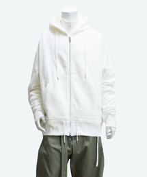 SISE ZIP UP EMB HOODIE