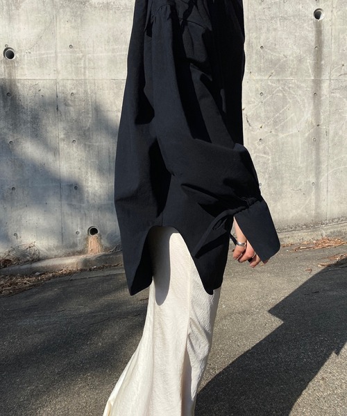 y/m by RIKA（イムバイリカ）の「キーネックチュニック（シャツ/ブラウス・レディース・ブラック/ホワイト・FREE）」の12枚目の写真