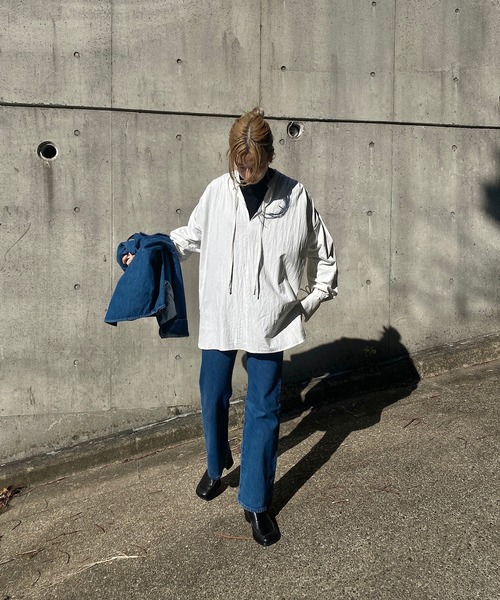 y/m by RIKA（イムバイリカ）の「キーネックチュニック（シャツ/ブラウス・レディース・ブラック/ホワイト・FREE）」の19枚目の写真