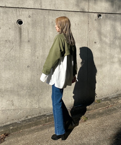 y/m by RIKA（イムバイリカ）の「キーネックチュニック（シャツ/ブラウス・レディース・ブラック/ホワイト・FREE）」の20枚目の写真