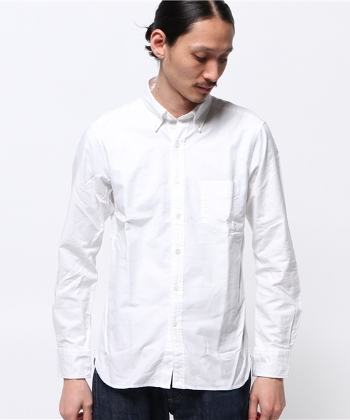 B:MING by BEAMS(ビーミングバイビームス)の「【FINEBOYS 5月号掲載】ビーミング by ビームス / スーピマオックスボタンダウンNEW(シャツ/ブラウス・メンズ・ホワイト/サックスブルー・X-LARGE/LARGE/MEDIUM/SMALL)」の3枚目の写真