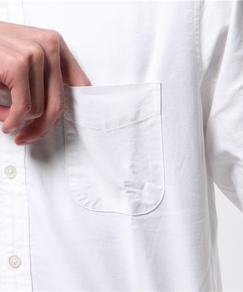 B:MING by BEAMS(ビーミングバイビームス)の「【FINEBOYS 5月号掲載】ビーミング by ビームス / スーピマオックスボタンダウンNEW(シャツ/ブラウス・メンズ・ホワイト/サックスブルー・X-LARGE/LARGE/MEDIUM/SMALL)」の10枚目の写真