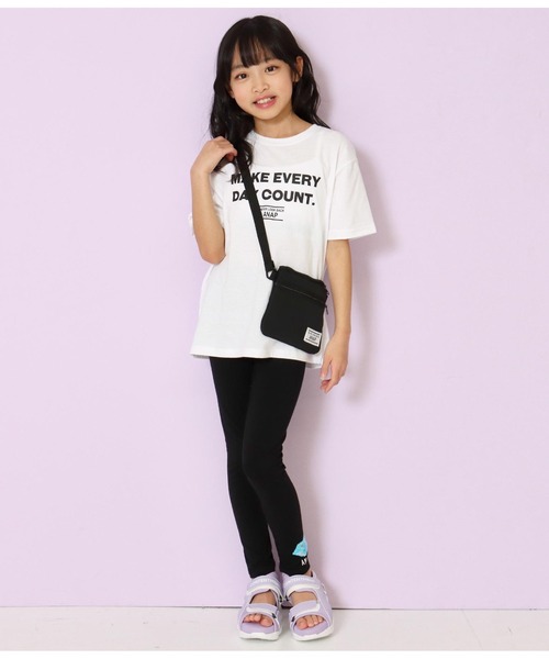 ANAP kids（アナップキッズ）の「サコッシュ付きビッグTシャツ（Tシャツ/カットソー・キッズ・オフホワイト/ラベンダー/ミント・110cm/120cm/130cm）」の12枚目の写真
