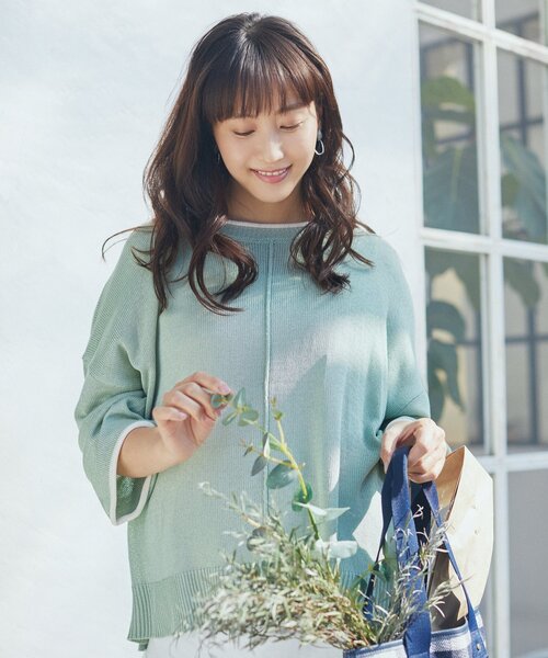 SHOO・LA・RUE（シューラルー）の「◆ギンガムチェックトート（トートバッグ・レディース・ブラック系1/ベージュ系1/ネイビー系1・00）」の13枚目の写真