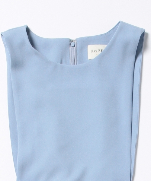 Ray BEAMS（レイビームス）の「Ray BEAMS / Wクロス オールインワン（つなぎ/オールインワン・レディース・ブラック/サックスブルー・1/0）」の7枚目の写真