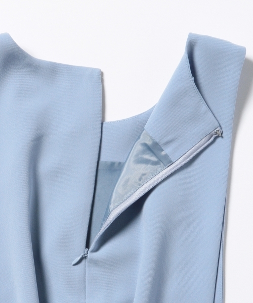 Ray BEAMS（レイビームス）の「Ray BEAMS / Wクロス オールインワン（つなぎ/オールインワン・レディース・ブラック/サックスブルー・1/0）」の8枚目の写真