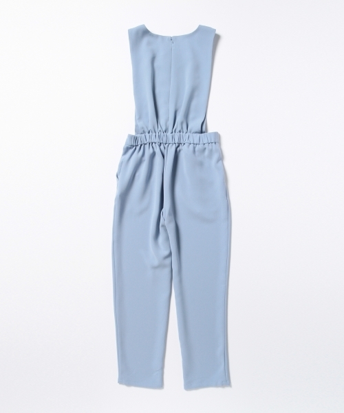 Ray BEAMS（レイビームス）の「Ray BEAMS / Wクロス オールインワン（つなぎ/オールインワン・レディース・ブラック/サックスブルー・1/0）」の3枚目の写真