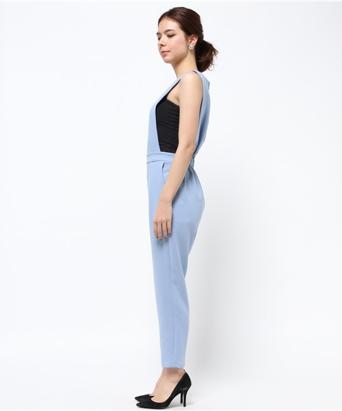 Ray BEAMS（レイビームス）の「Ray BEAMS / Wクロス オールインワン（つなぎ/オールインワン・レディース・ブラック/サックスブルー・1/0）」の16枚目の写真