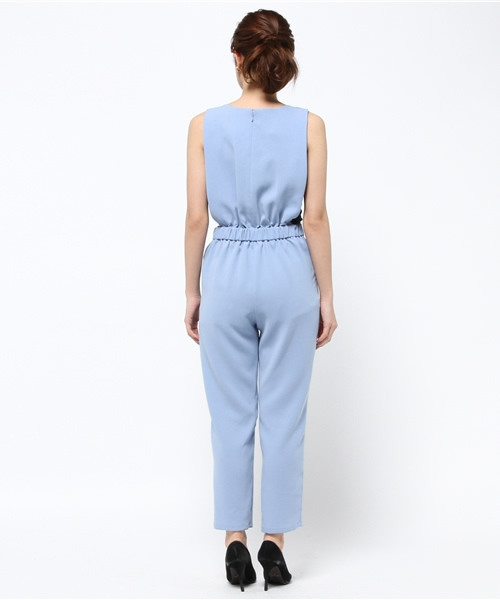 Ray BEAMS（レイビームス）の「Ray BEAMS / Wクロス オールインワン（つなぎ/オールインワン・レディース・ブラック/サックスブルー・1/0）」の18枚目の写真