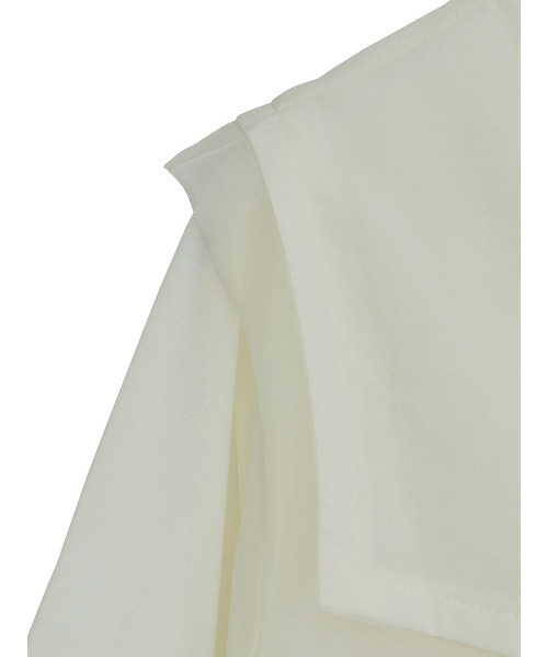 Ameri(アメリ)の「2WAY SAILOR COLOR CUT TEE(Tシャツ/カットソー・レディース・ホワイト/カーキ/ブルー・FREE)」の14枚目の写真