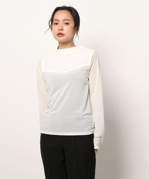 Ameri(アメリ)の「2WAY SAILOR COLOR CUT TEE(Tシャツ/カットソー・レディース・ホワイト/カーキ/ブルー・FREE)」の17枚目の写真