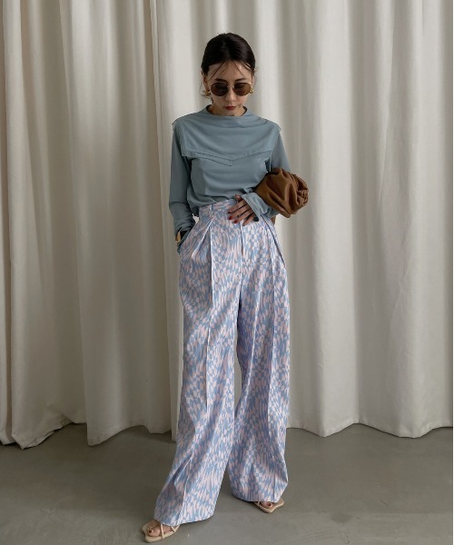 Ameri(アメリ)の「2WAY SAILOR COLOR CUT TEE(Tシャツ/カットソー・レディース・ホワイト/カーキ/ブルー・FREE)」の5枚目の写真