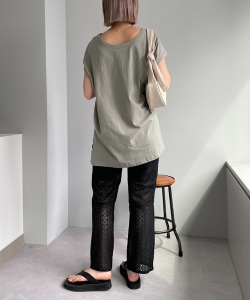 CAPRICIEUX LE'MAGE（カプリシューレマージュ）の「パッチワークレースパンツ（その他パンツ・レディース・アイボリー/ブラック・FREE）」の10枚目の写真