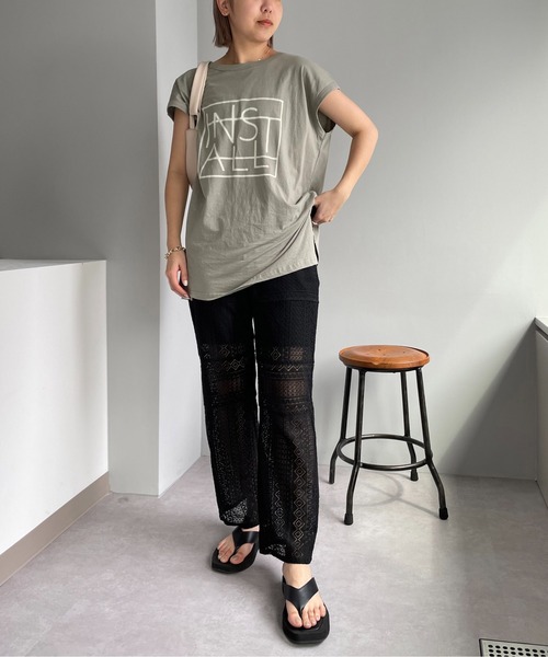 CAPRICIEUX LE'MAGE（カプリシューレマージュ）の「パッチワークレースパンツ（その他パンツ・レディース・アイボリー/ブラック・FREE）」の11枚目の写真