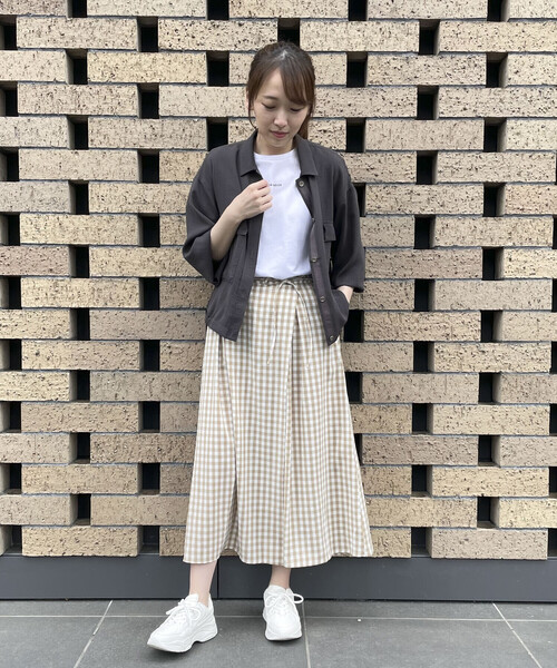 COMME CA ISM（コムサイズム）の「シャツブルゾン（ブルゾン・レディース・カーキ/チャコール・MEDIUM/LARGE）」の21枚目の写真
