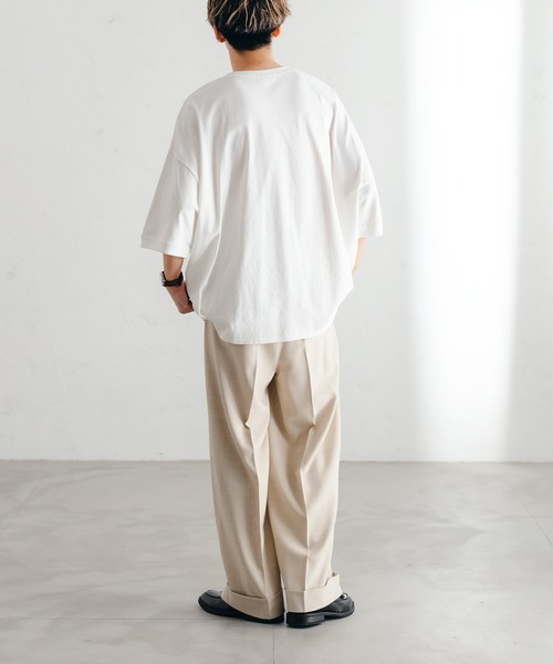 epnok（エプノック）の「ロールアップバギーワイドパンツ(SET UP